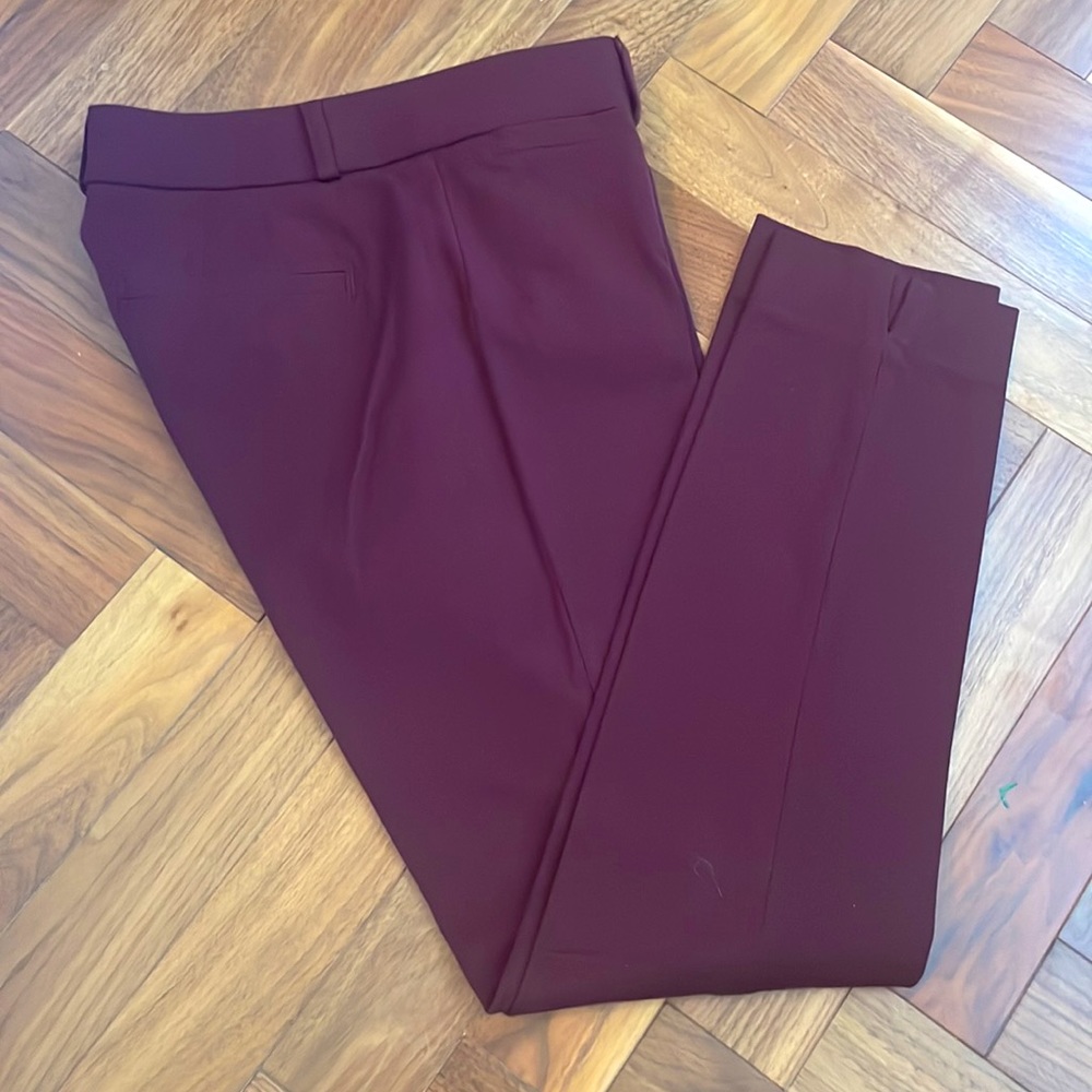 Burgundy Banana Republic Sloan Fit stretch pant